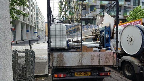 Professional team assisting with furniture clearance in Islington